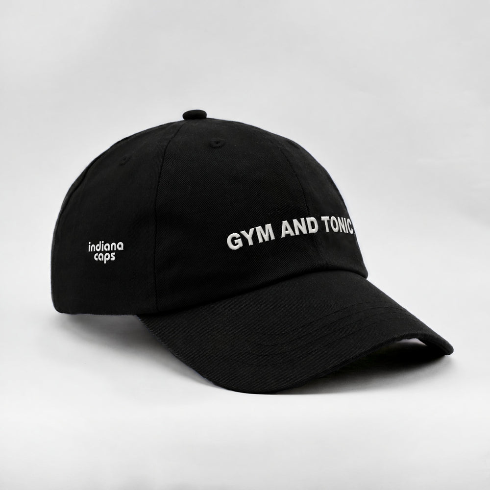Cappellino Gym and Tonic nero, tre quarti destra
