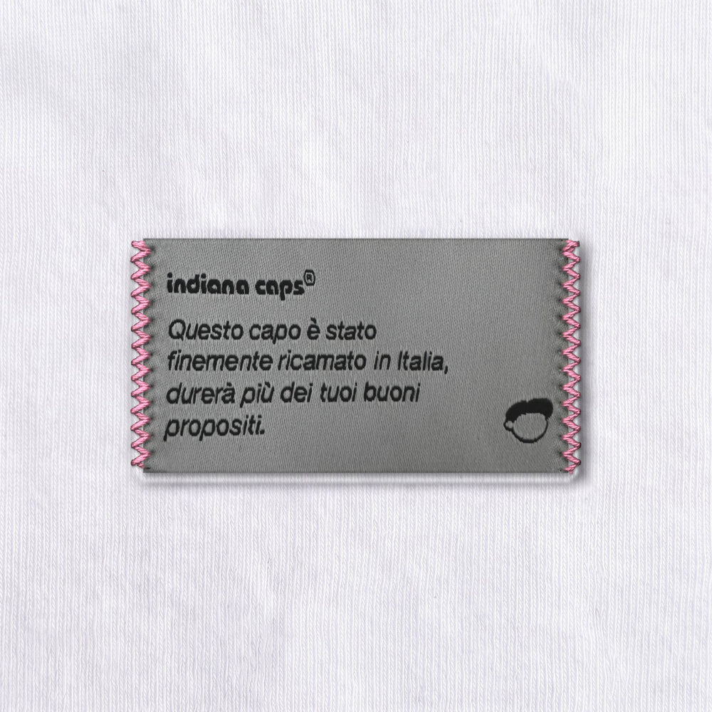 T-shirt Tonica come il gin Bianco - zoom etichetta