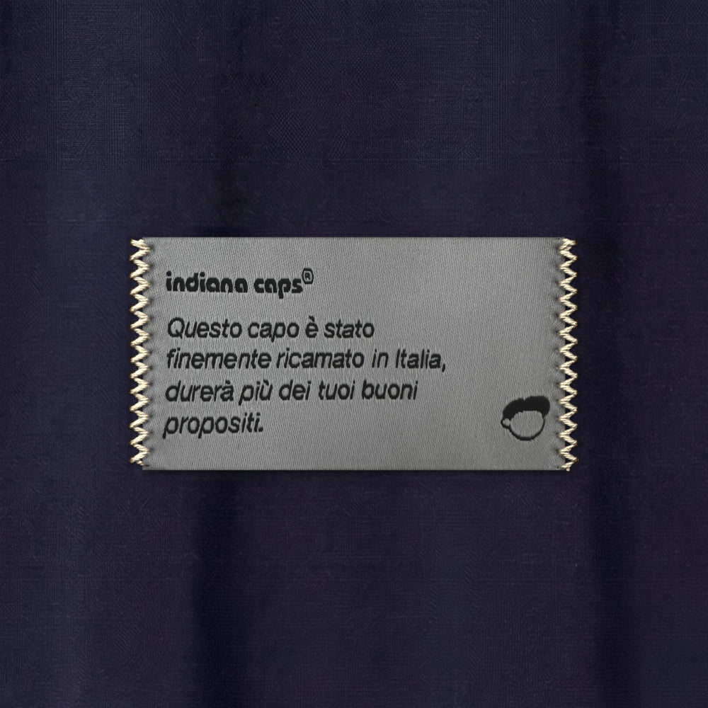 T-shirt Tonica come il gin Blu - zoom etichetta