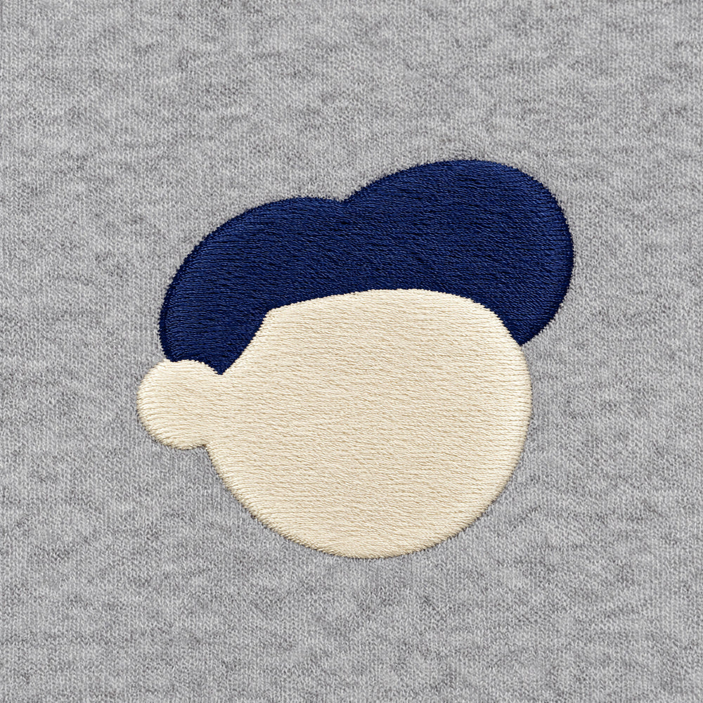 Felpa con cappuccio Essentials Grigio - zoom ricamo