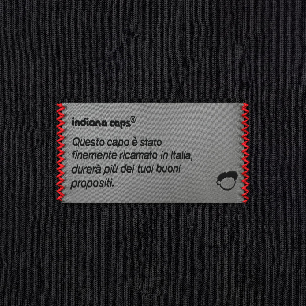 Felpa your italian sex dream Nero - zoom etichetta