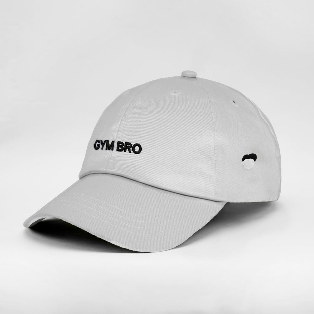 Cappellino GYM BRO Bianco - tre quarti sinistra