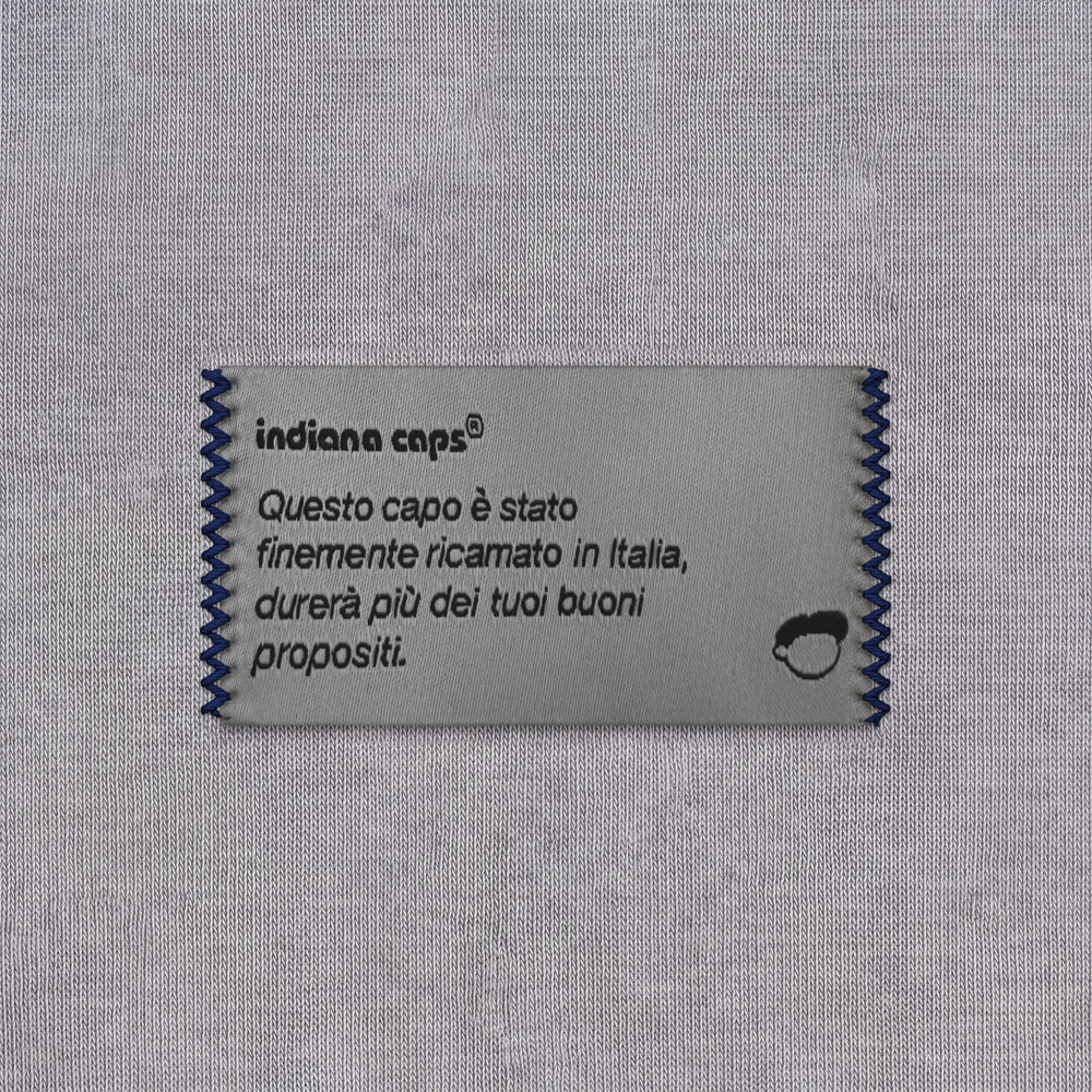 Felpa con cappuccio "I'm not your Therapist" grigio - zoom etichetta