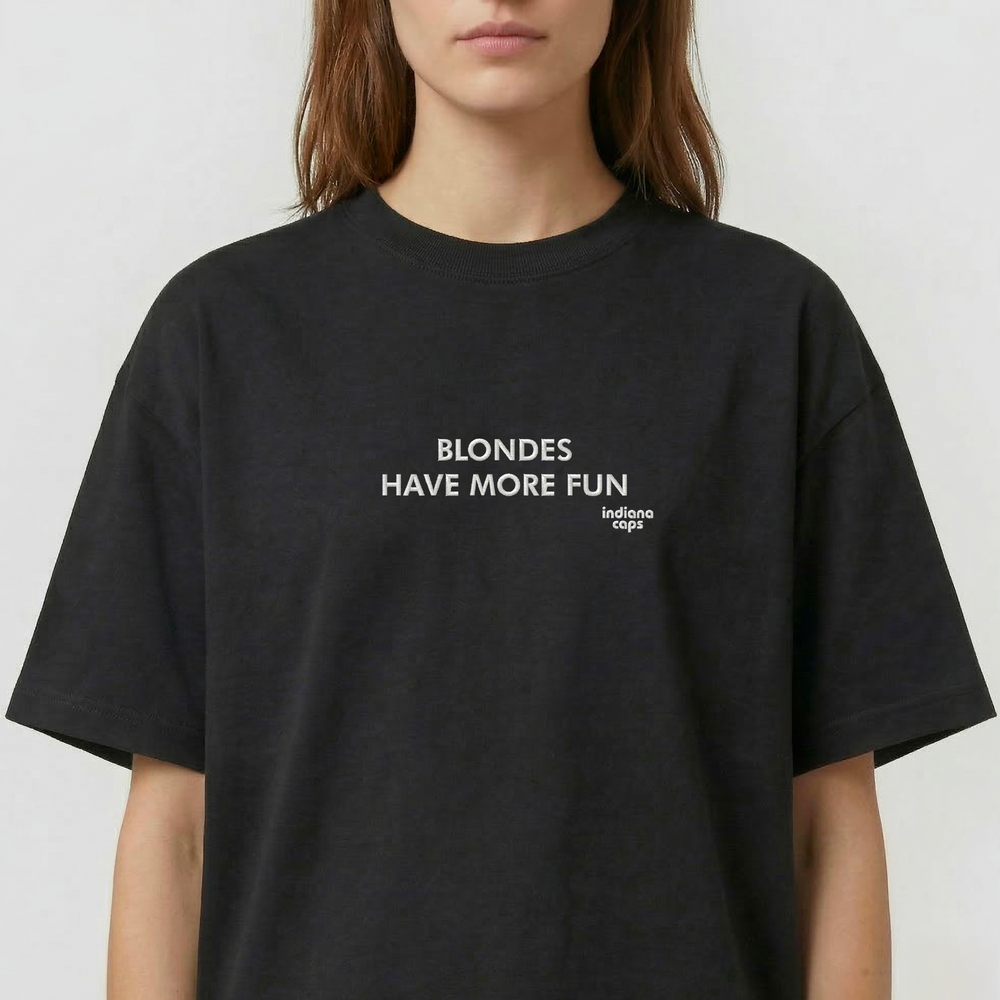 T-Shirt Oversize ''BLONDES HAVE MORE FUN''