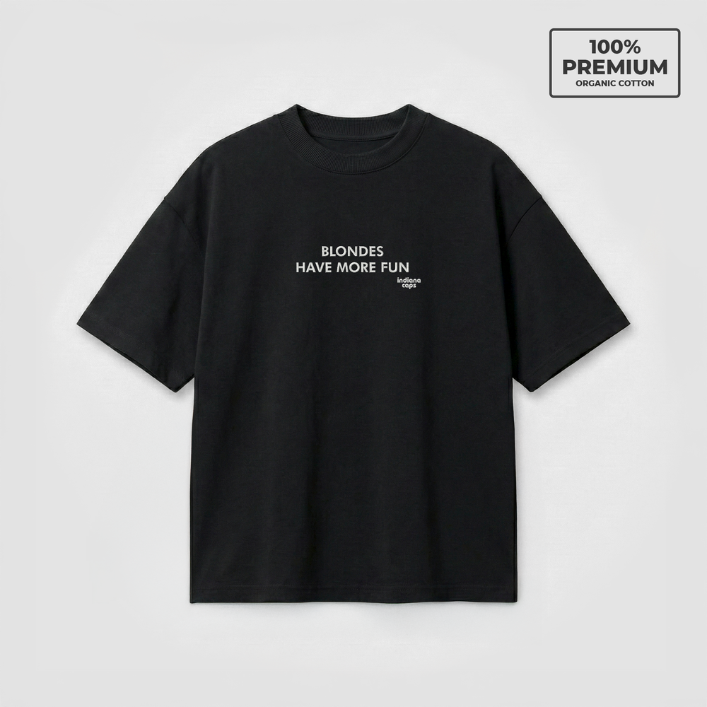 T-Shirt Oversize ''BLONDES HAVE MORE FUN''