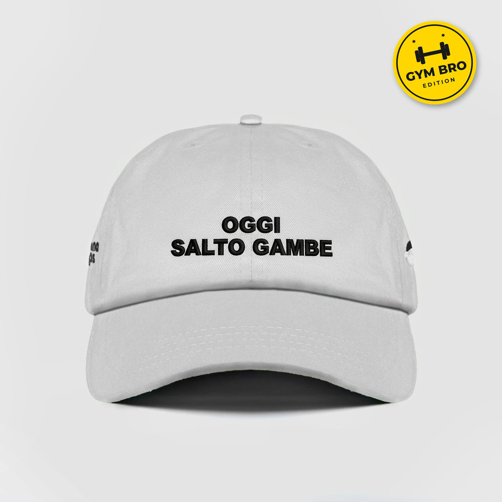 Cappellino Oggi Salto Gambe bianco, fronte