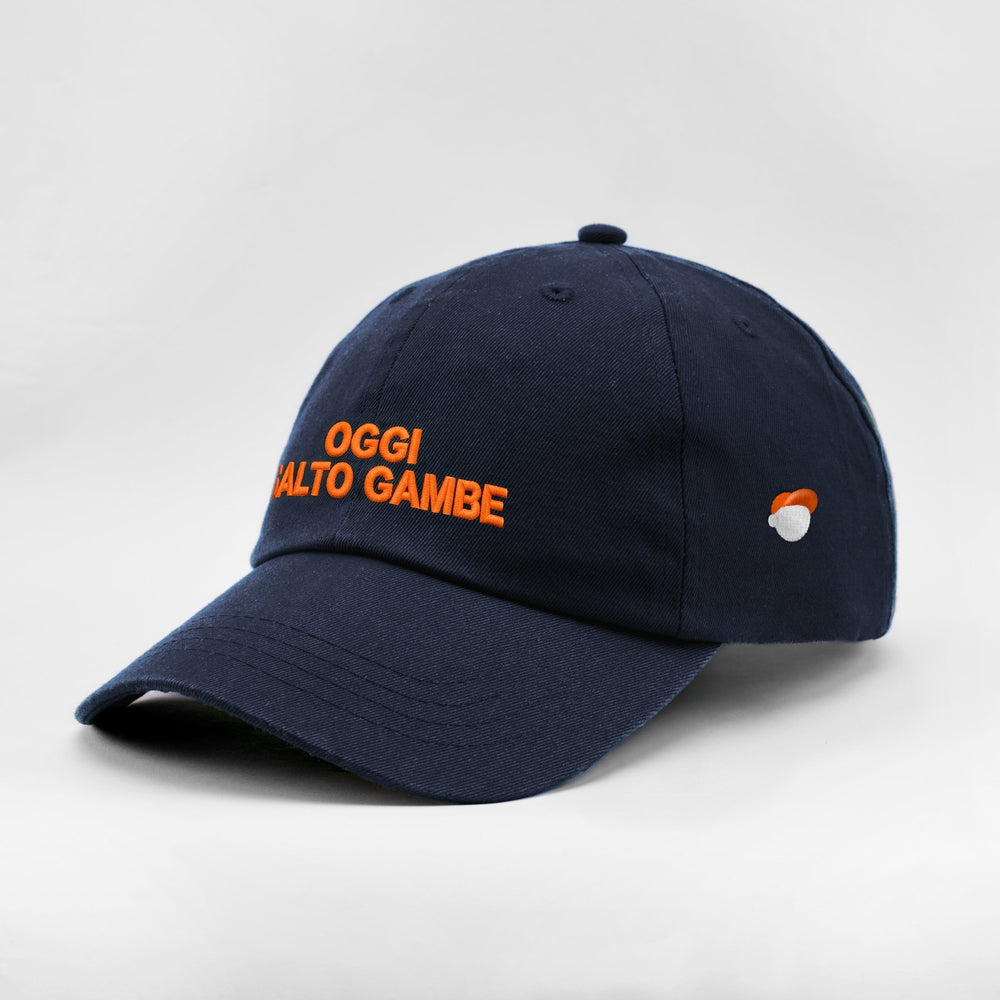 Cappellino Oggi Salto Gambe blu, tre quarti sinistra