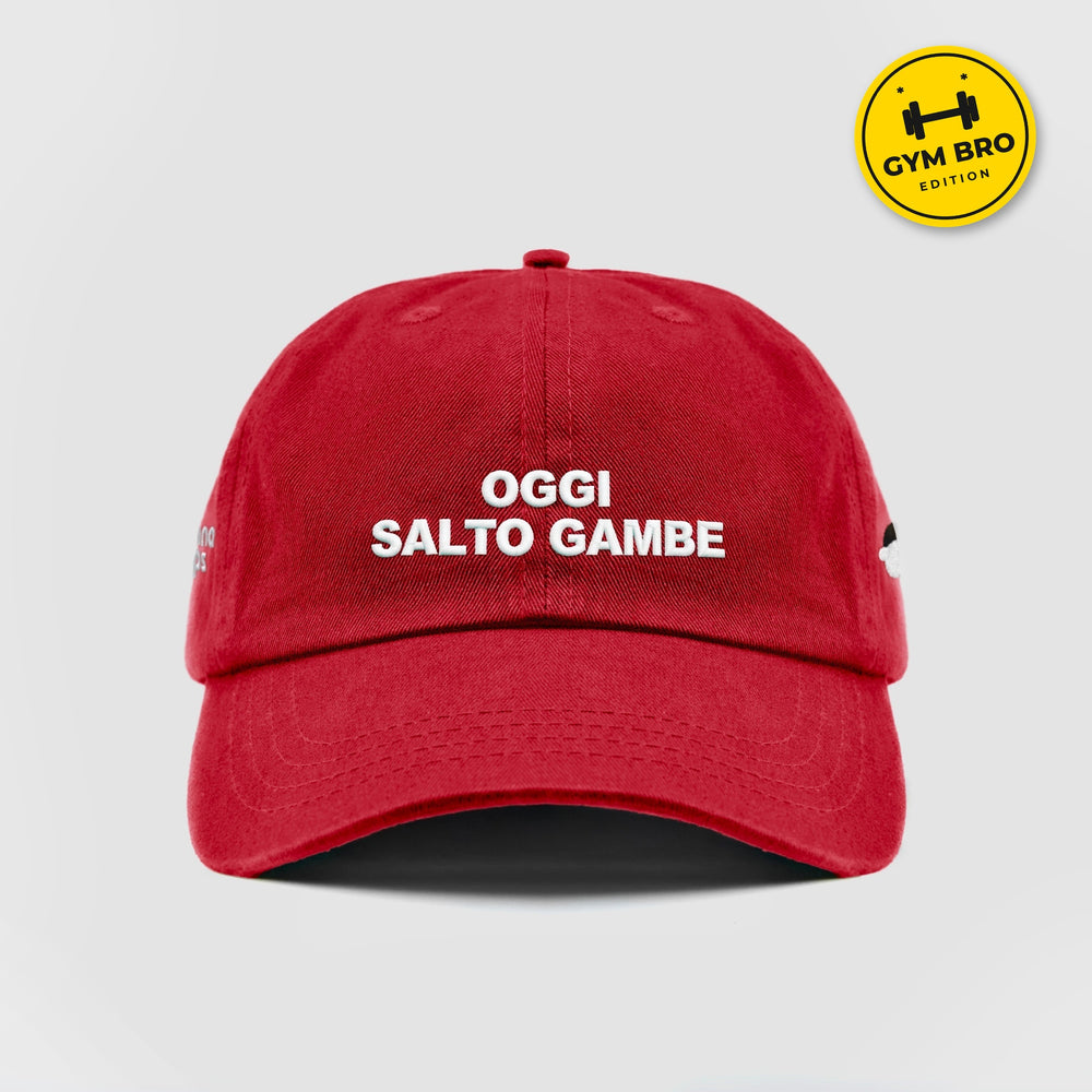 Cappellino Oggi Salto Gambe rosso, fronte