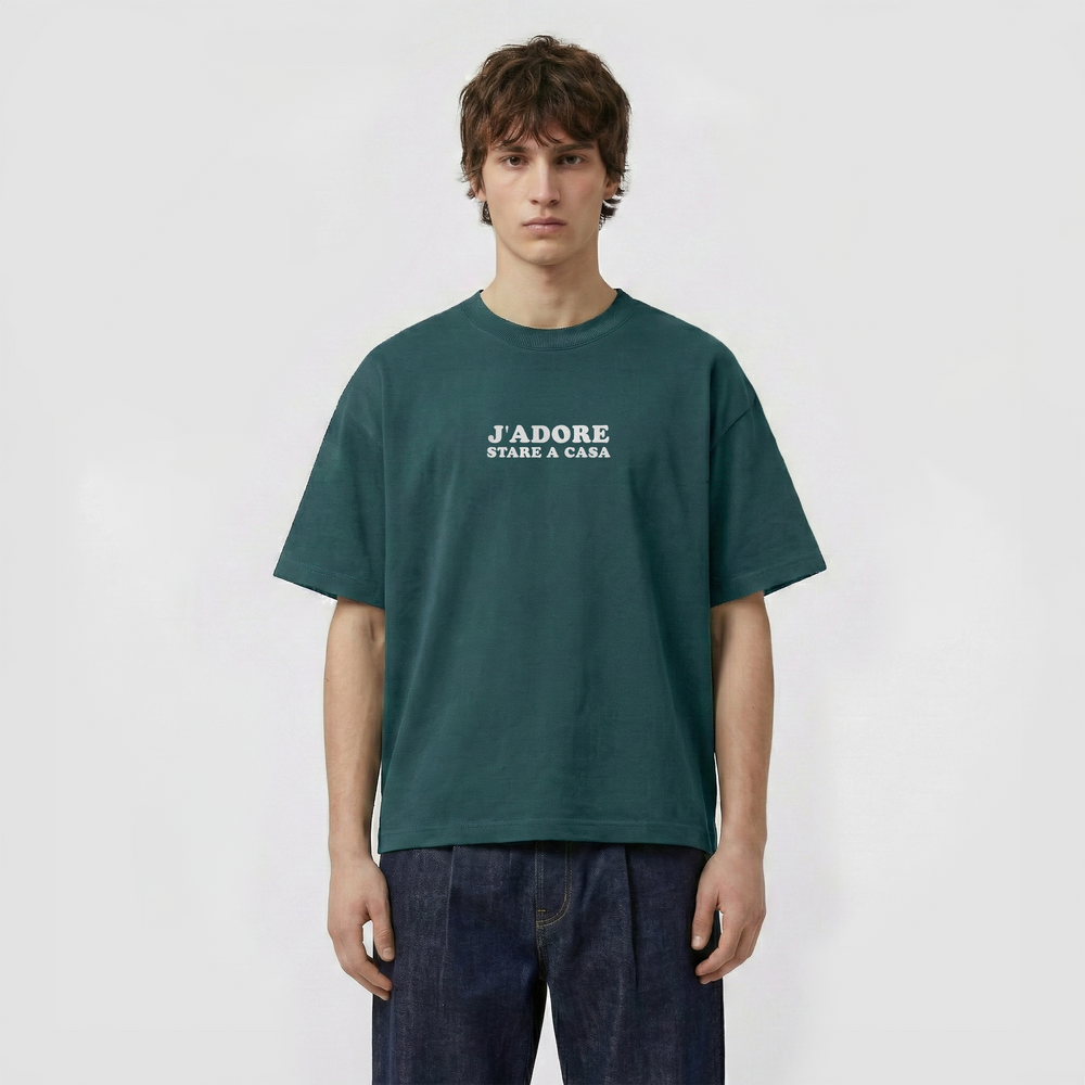 T-Shirt Oversize "J'ADORE Stare a Casa"
