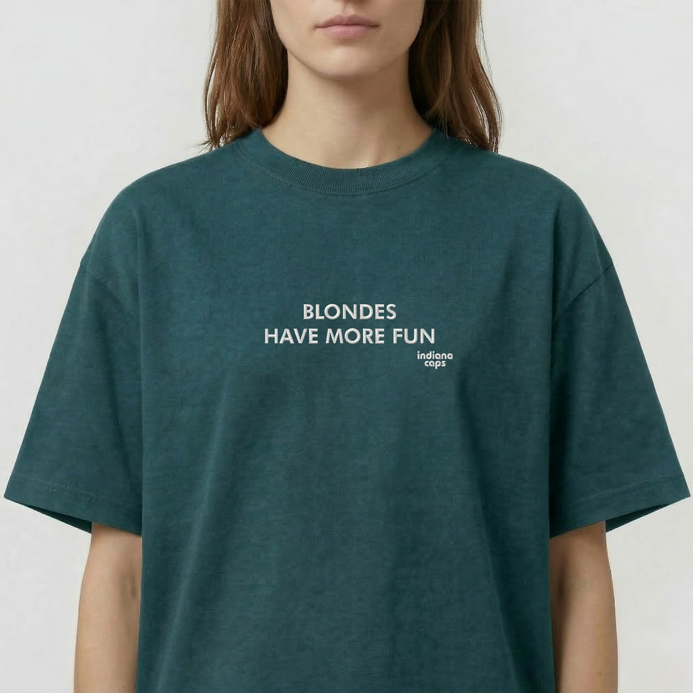 T-Shirt Oversize ''BLONDES HAVE MORE FUN''