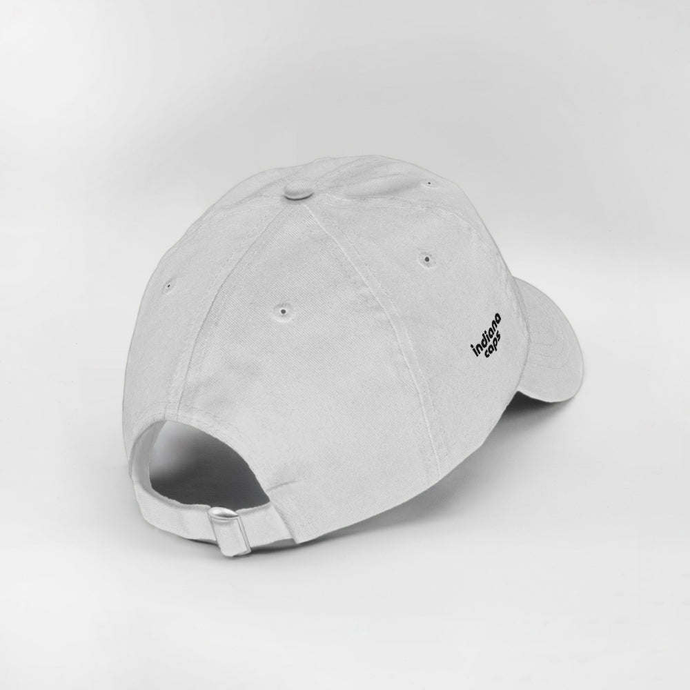 Cappellino Quante serie ti mancano? bianco, retro