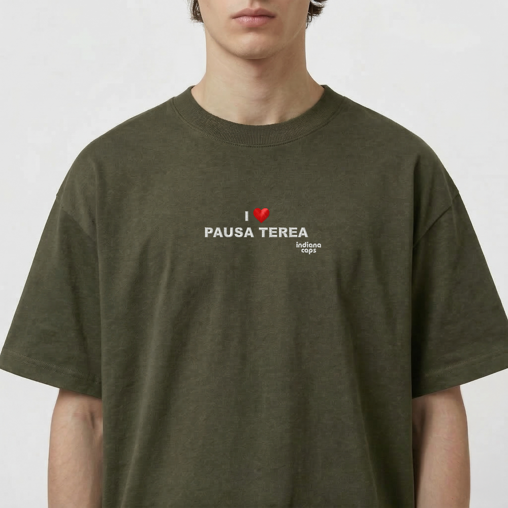 T-Shirt Oversize "I LOVE PAUSA TEREA"