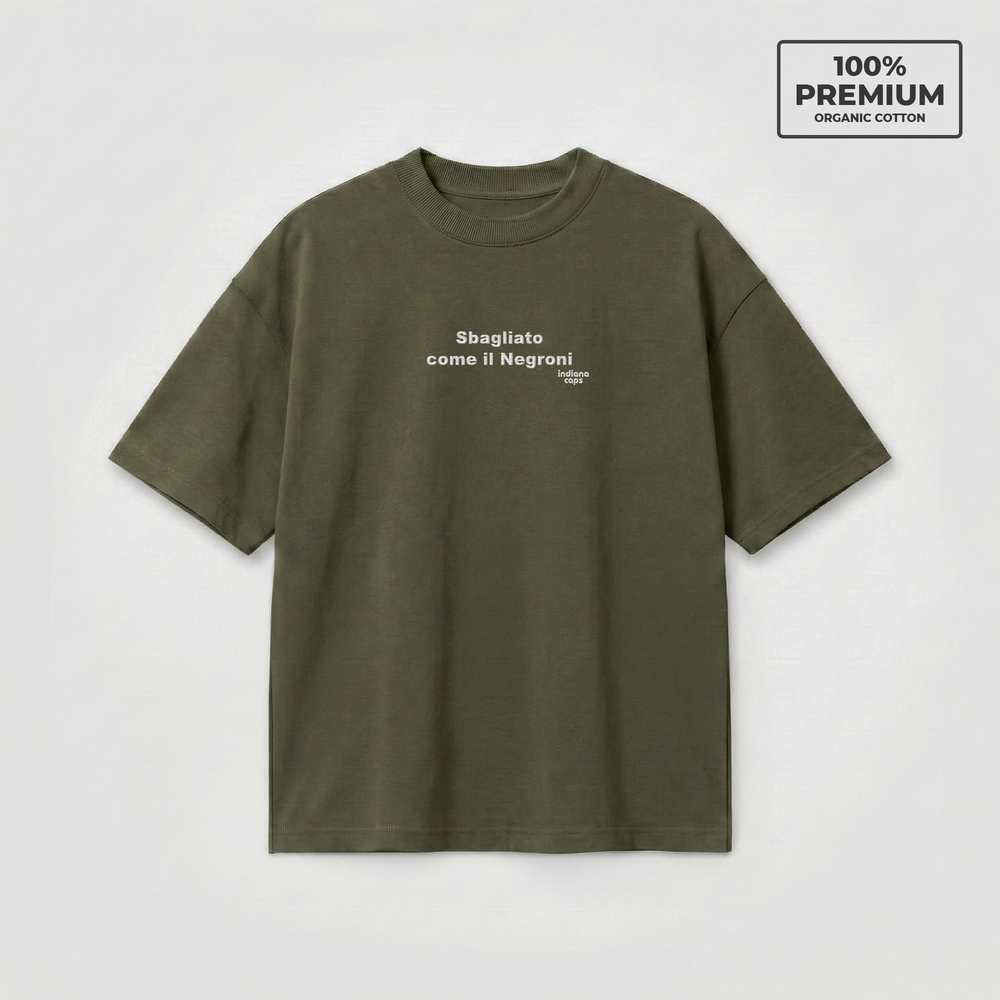T-Shirt Oversize "Sbagliato come il Negroni"